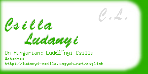 csilla ludanyi business card